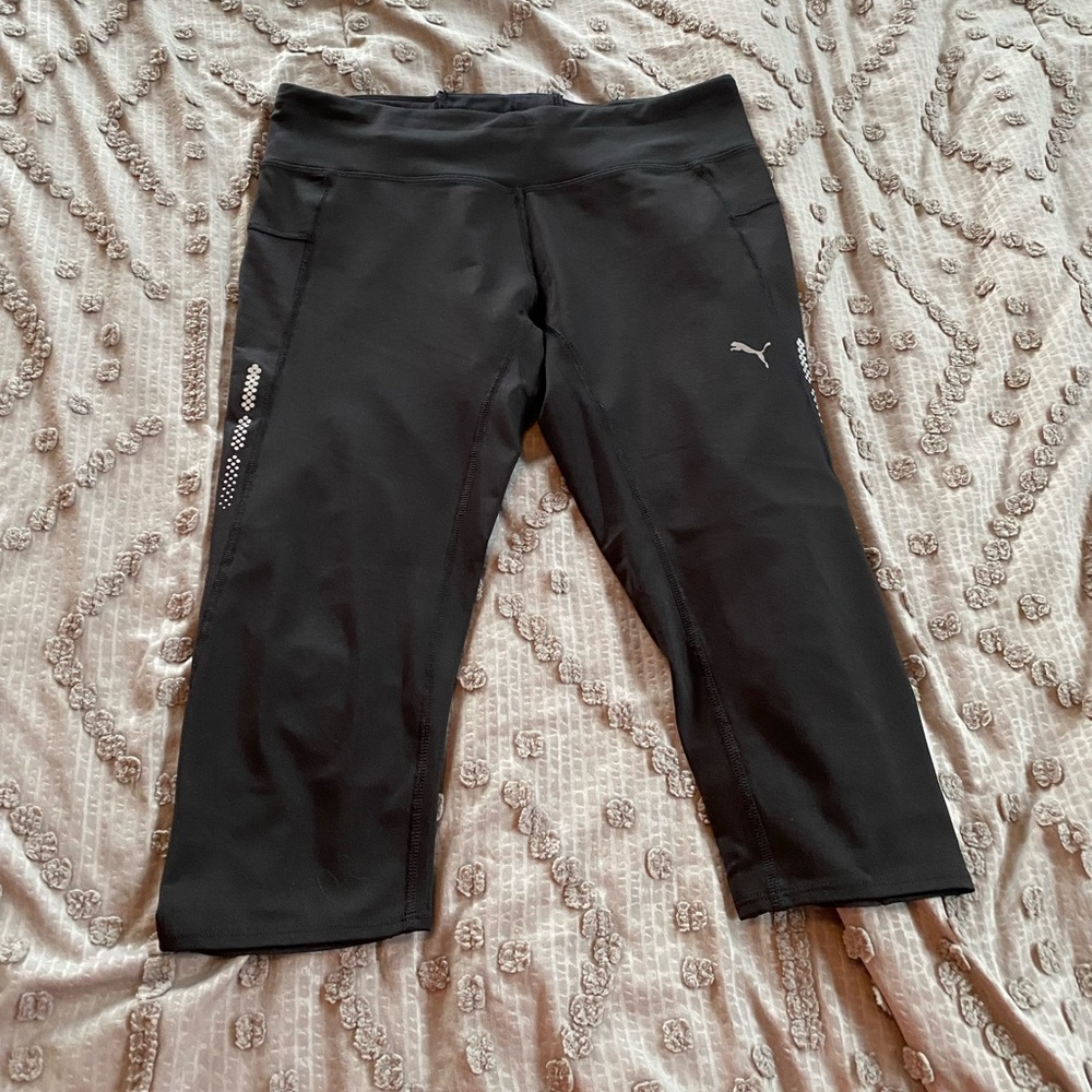 Black Puma Capris